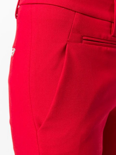 Shop Dondup Perfect Cropped Trousers - Red