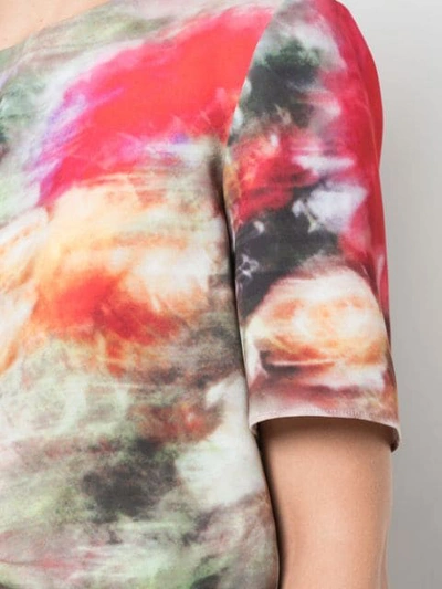 Shop Adam Lippes Multicoloured Short Sleeve Top