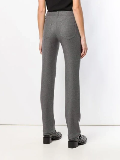 Shop Red Valentino Slim Bootleg Trousers In Grey