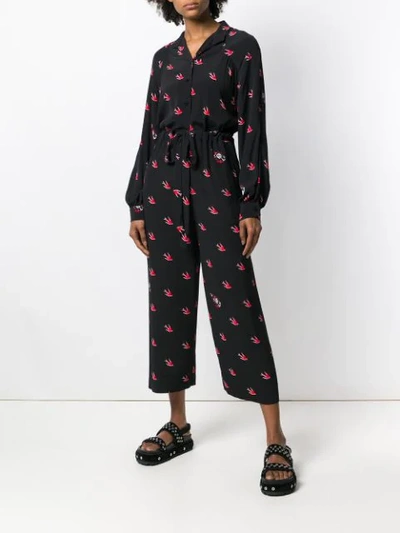 Shop Mcq By Alexander Mcqueen Drawstring Waist Jumpsuit In Black