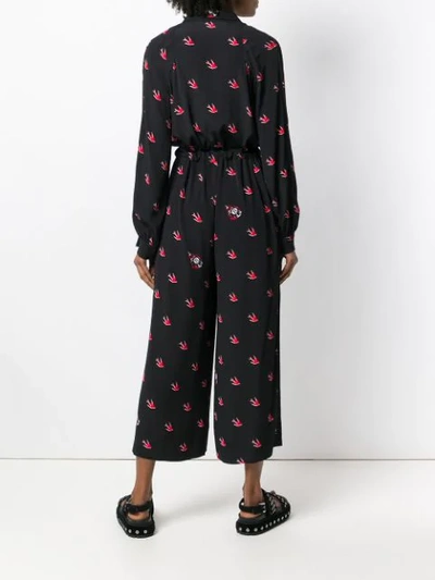 Shop Mcq By Alexander Mcqueen Drawstring Waist Jumpsuit In Black