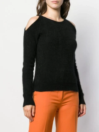 ROBERTO COLLINA CUT-OUT SWEATER - 黑色