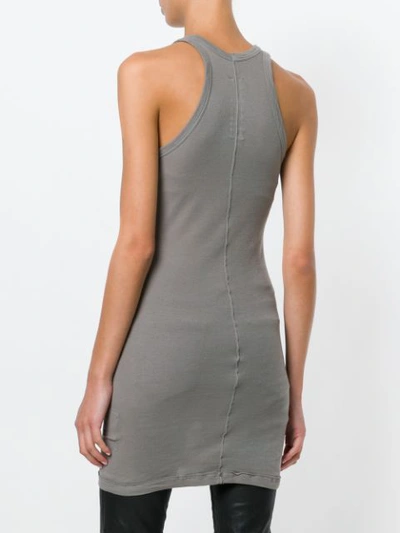 Shop Rick Owens Drkshdw Long Racerback Vest In Grey