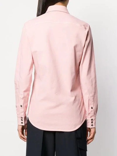 Shop N°21 Chest Pocket Denim Shirt In Pink