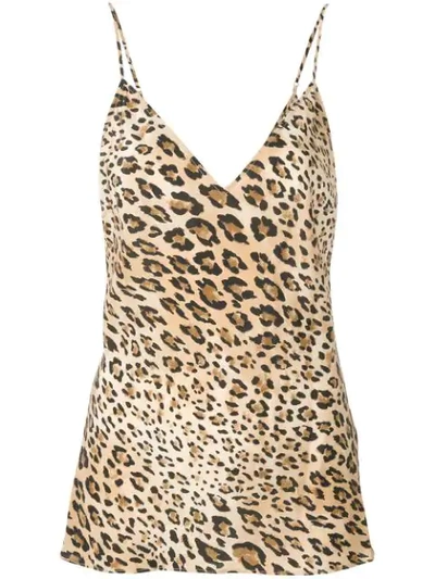 Shop Frame Cheetah Print Camisole In Neutrals