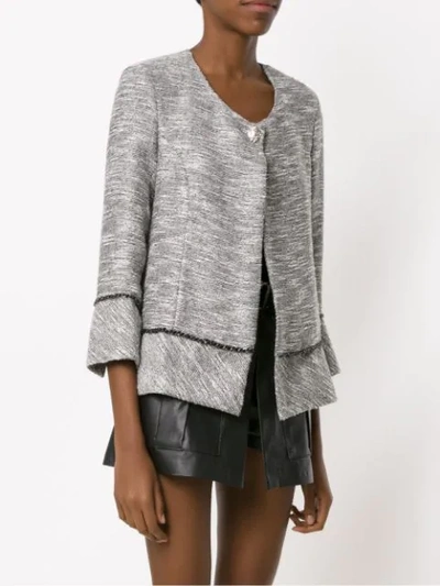 Shop Andrea Bogosian Tweed Jacket In Grey