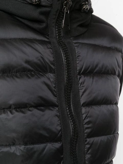 Shop Moncler Padded Front Jacket - Black