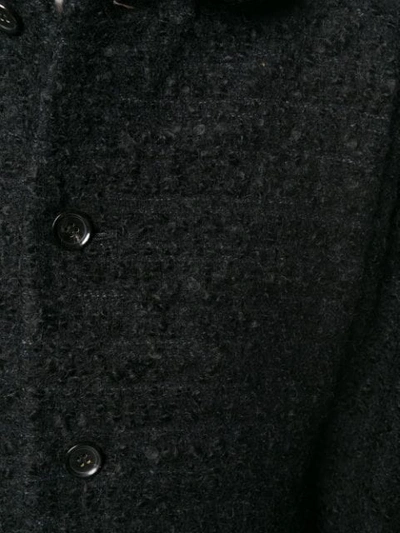 Shop Comme Des Garçons Comme Des Garçons Flared Single-breasted Coat In Black