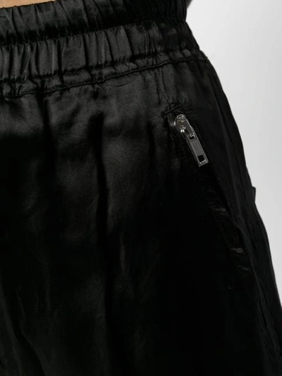 Shop Rick Owens Drawstring Slim Trousers In Black