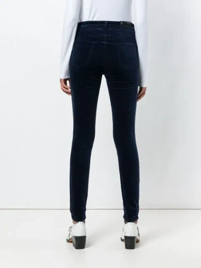 Shop J Brand Maria Skinny Trousers In Blue