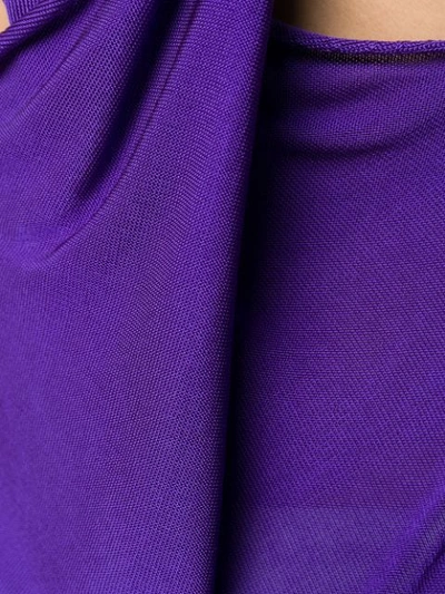 Shop Mm6 Maison Margiela Cut Out Jumper In Purple