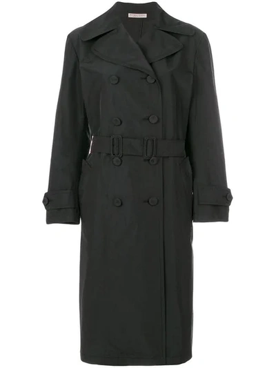 Shop Bottega Veneta Trench Coat In Black