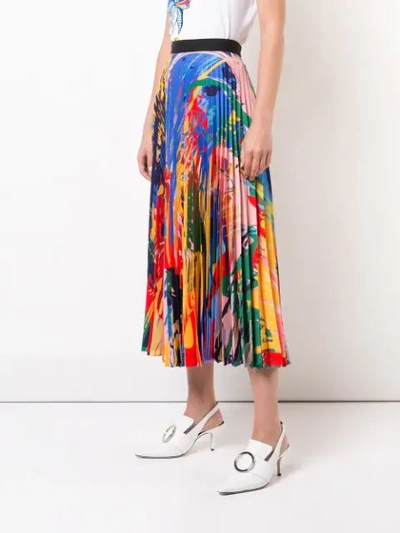 Shop Mary Katrantzou Uni Paint Splash Skirt In Multicolour