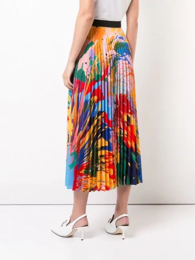 Shop Mary Katrantzou Uni Paint Splash Skirt In Multicolour