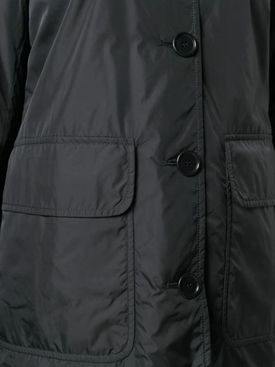 Shop Aspesi Single Breasted Coat In Black