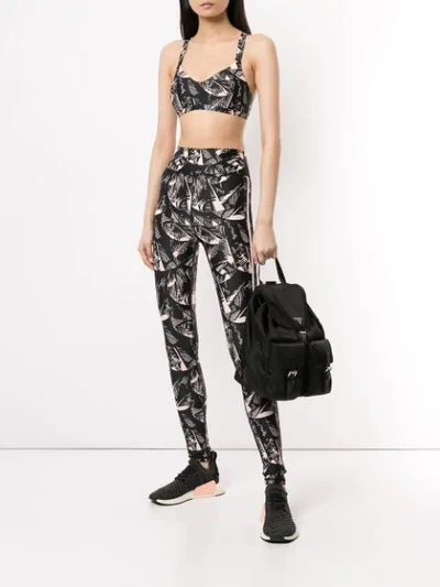 Shop The Upside Printed Leggings In Black/pink