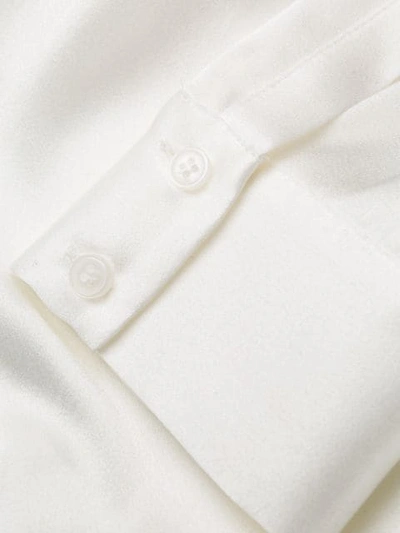 Shop Pinko Concealed Placket Shirt In White