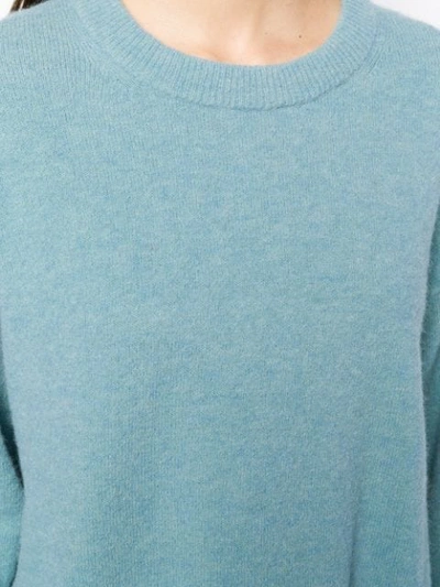 Shop Luisa Cerano Drop Shoulder Sweater In Blue