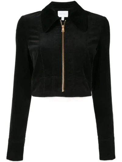 Shop Alice Mccall Night Moves Cropped Jacket In Black