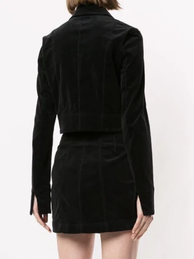 Shop Alice Mccall Night Moves Cropped Jacket In Black