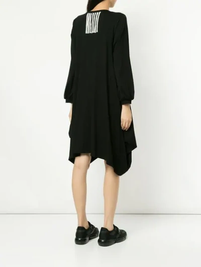 Shop Taylor Long-sleeve Tunic Dress In Black