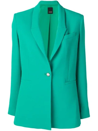 Shop Pinko Single Breasted Blazer In Green