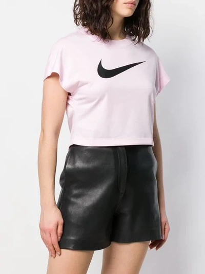 Shop Nike Logo Print T In Pink