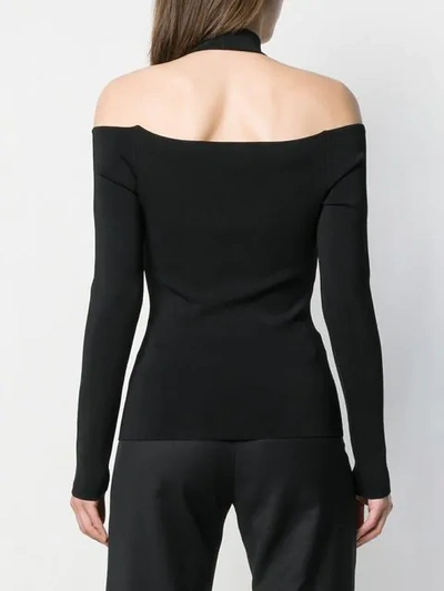 Shop Alexander Wang Backless Turtleneck Top In Black