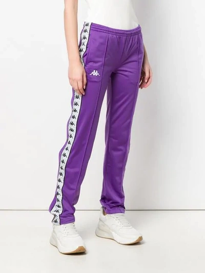 Kappa Logo Track Trousers In Purple | ModeSens