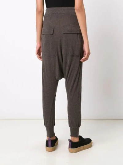 Shop Rick Owens Lilies Drawstring Track Pants - Grey