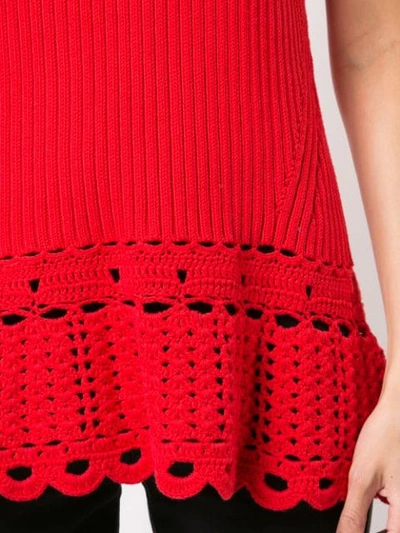 Shop Derek Lam 10 Crosby Crochet Shell - Red