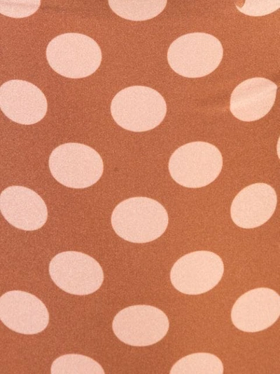Shop Zimmermann Polka Dot Printed Swimsuit In Brown