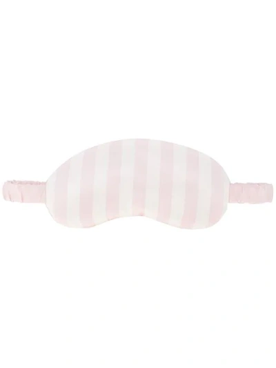 Shop Morgan Lane Silk Sleeping Mask In Pink