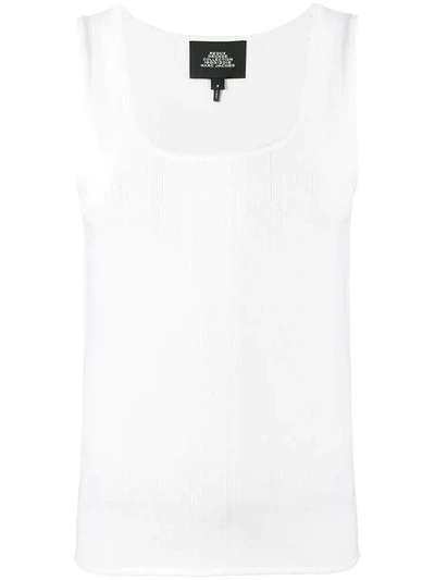 Shop Marc Jacobs Scalloped Edge Vest Top In White