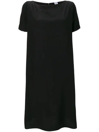 Shop Aspesi Boat Neck Dress In Black
