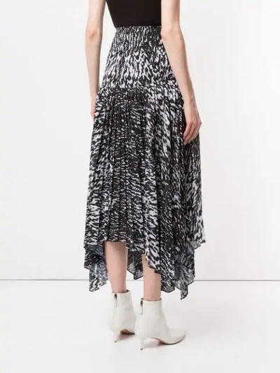 Shop Camilla And Marc Dali Print Sunray Skirt In Black