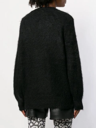 Shop Alexander Wang T T By Alexander Wang Buttoned Mohair Cardigan - Black