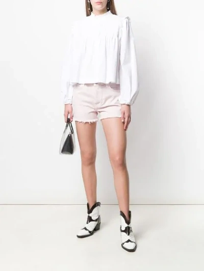 Shop J Brand Short Denim Shorts In Pink