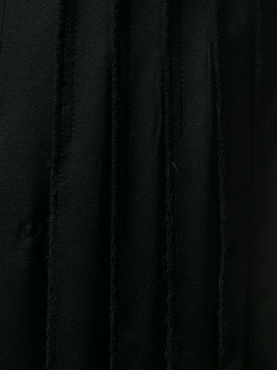 Shop Sonia Rykiel Asymmetric Pleated Skirt In Black