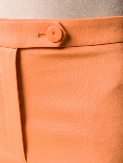 Shop Sara Battaglia Flared Trousers In Orange