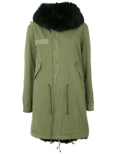 Shop Mr & Mrs Italy Classic Parka Coat In Green