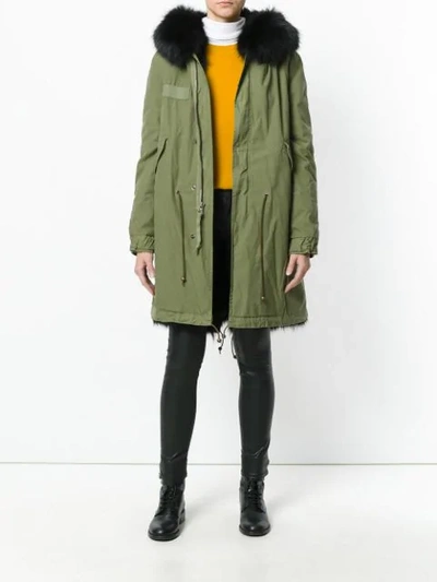 Shop Mr & Mrs Italy Classic Parka Coat In Green