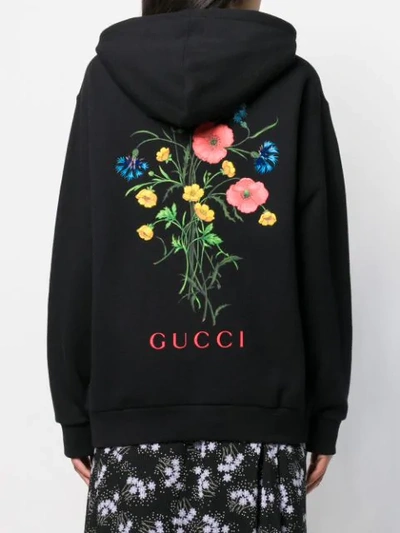 Shop Gucci Chateau Marmont Hoodie In Black