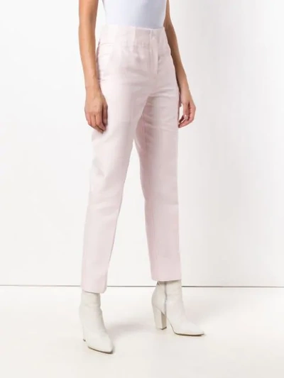 Shop Calvin Klein 205w39nyc High-waisted Slim Trousers In Pink