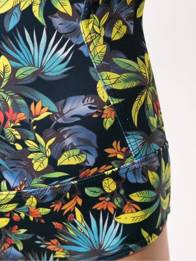 Amir Slama Printed Swimsuit In Black