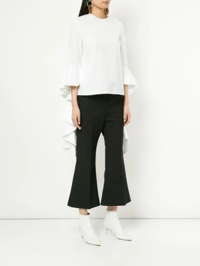 Shop Ellery Draped Ends Blouse In White
