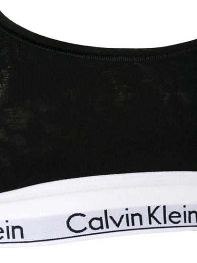 Shop Calvin Klein Underwear Logo Bra Top In Black