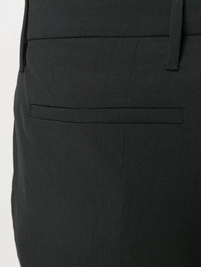 Prada Cropped Tailored Trousers In F0002 Nero
