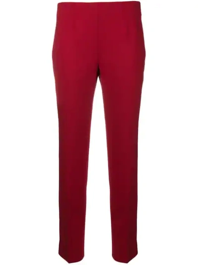 Shop Incotex Slim-fit Trousers In Red