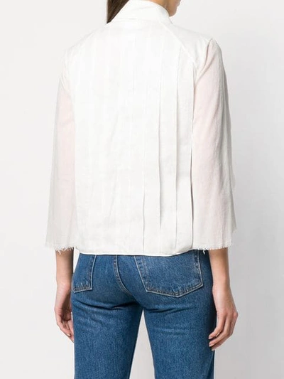 Pre-owned Chanel 2000's Cape-style Blouse In White